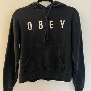 black obey hoodie